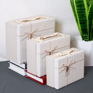 Gift Box Tali Berkilau 2 Warna Putih