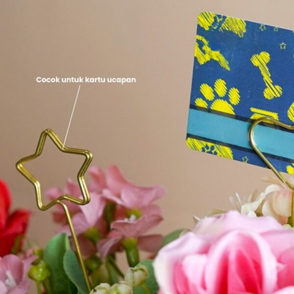 Card Holder Emas Bintang