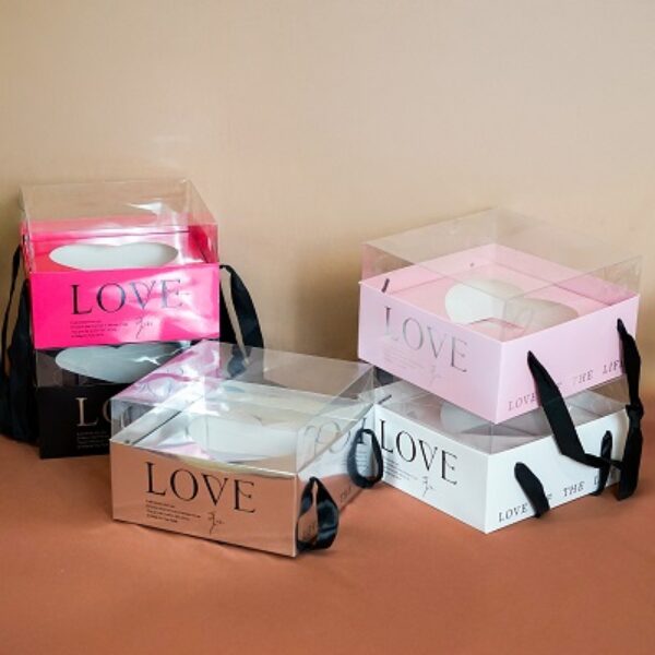 Flower Box Warna Lucu Pink Tua