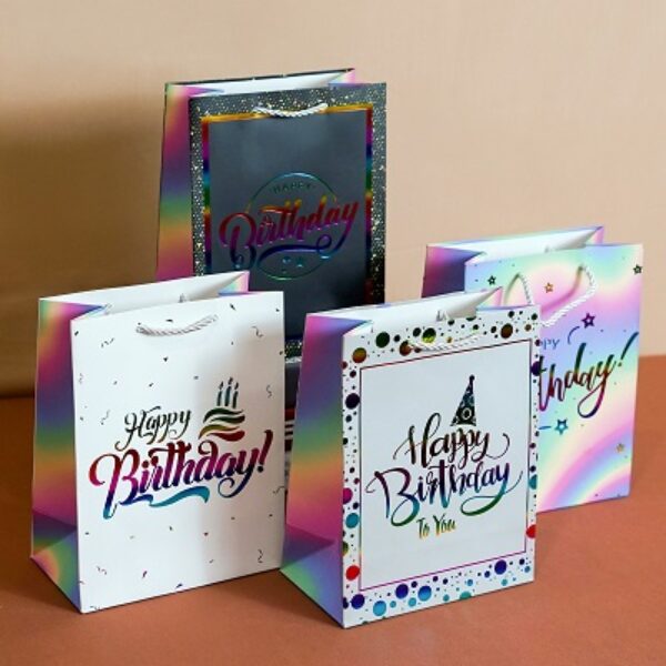 Paper Bag HBD Warna Pelangi