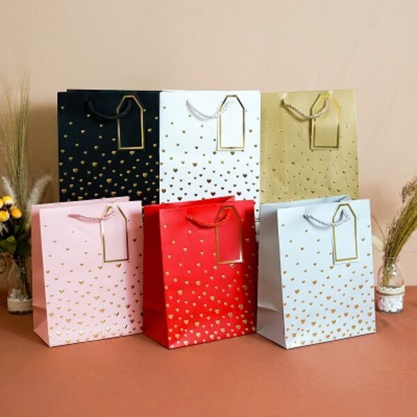 Paper Bag Love Polkadot Emboss SS 2 Pink